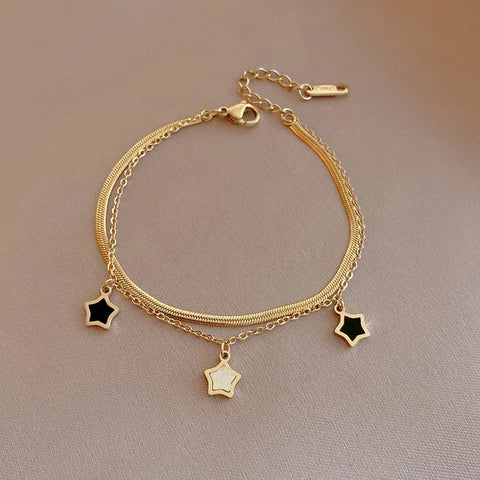 3 Star Gold Bracelet