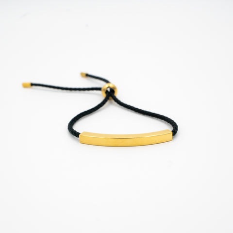 Minimal Strap Name Bar Bracelet